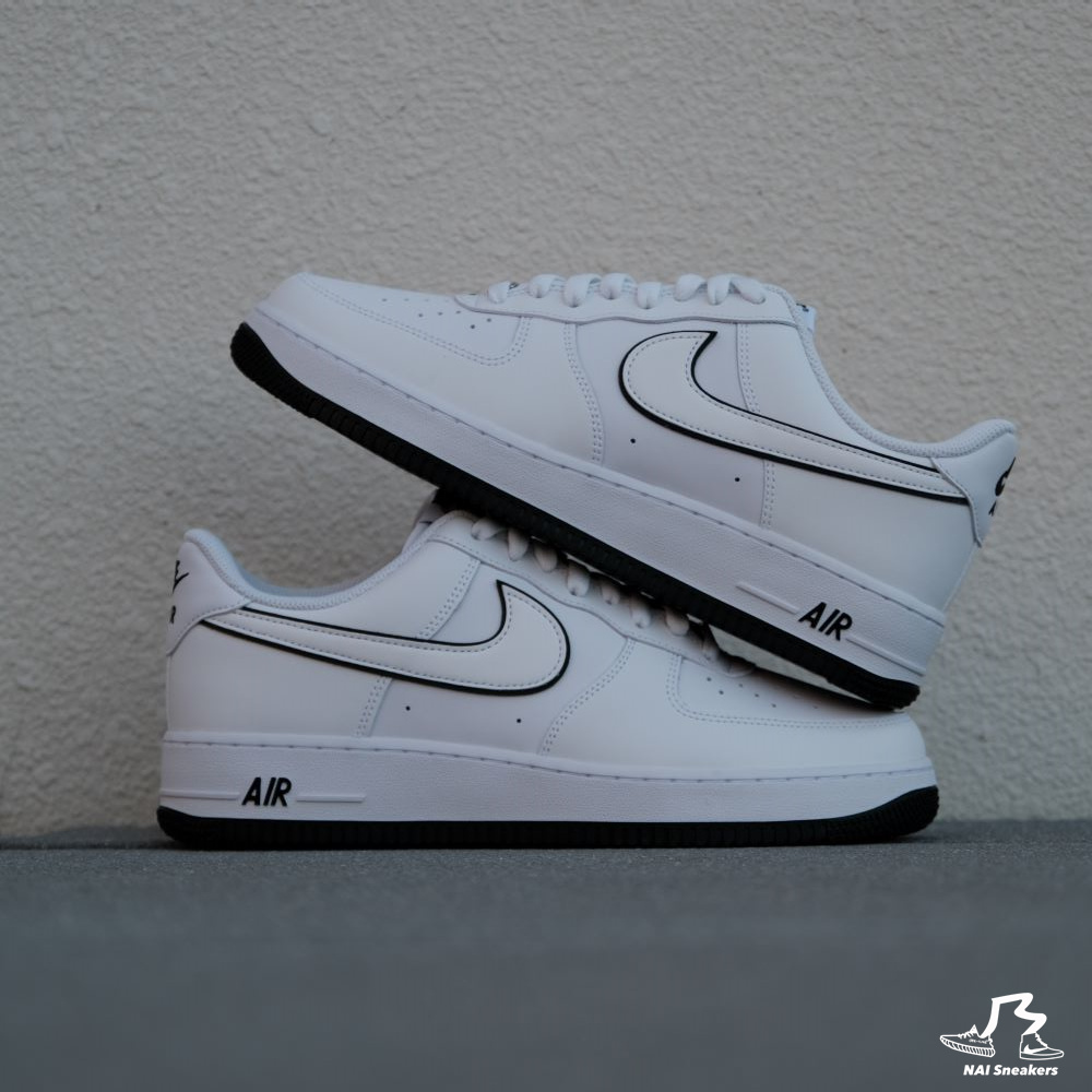 NIKE 耐吉 Nike Air Force1 白底黑邊 休