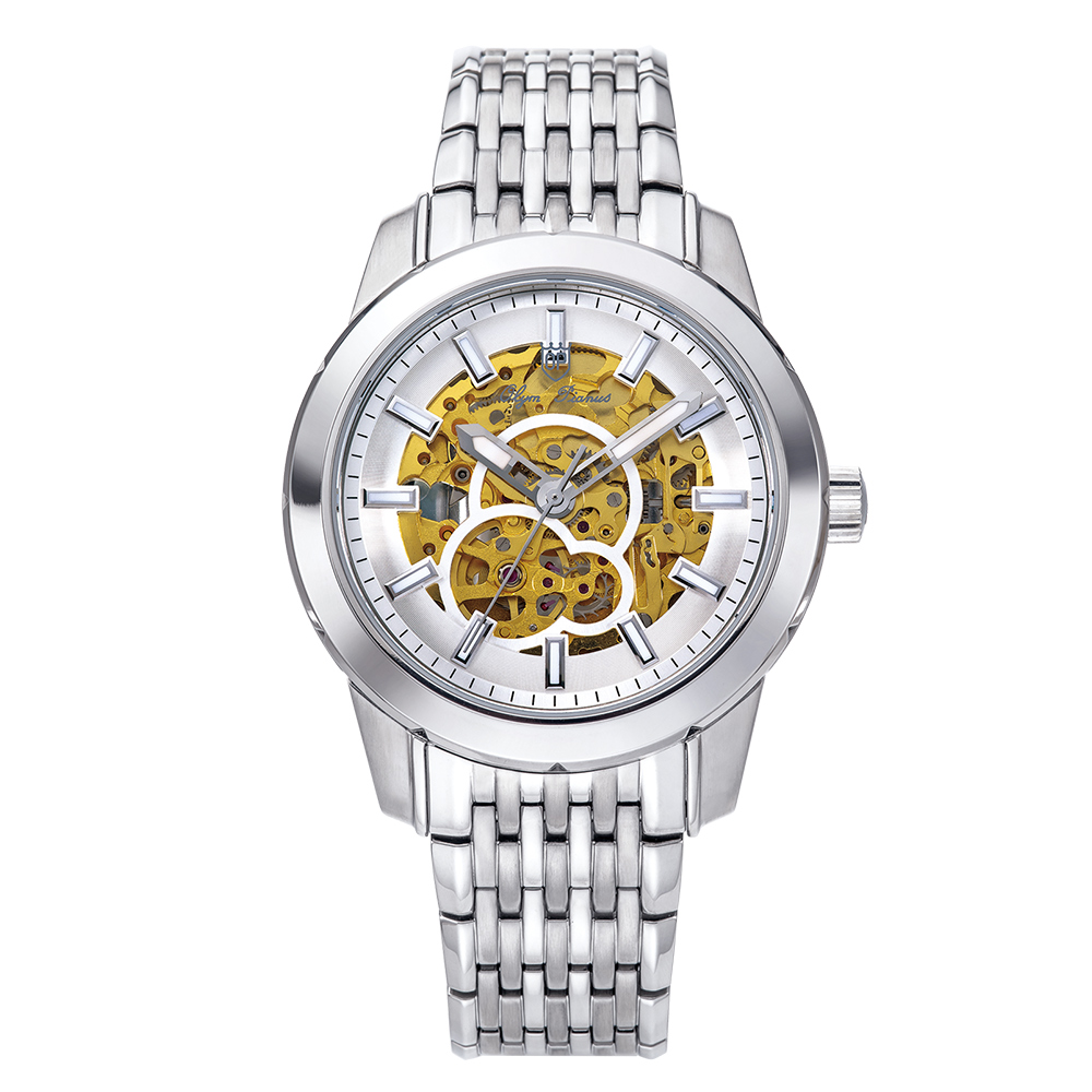 Olym Pianus 奧柏 簡約時尚鏤空機械腕錶(993-
