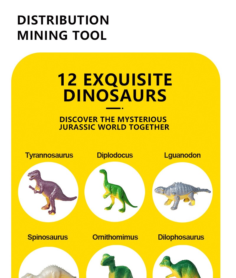 考古挖掘恐龍蛋 恐龍化石 DIY挖寶(驚喜盲盒 12顆 恐龍