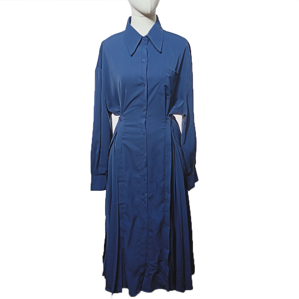 PANGCHI 龐吉 文青氣質折線長衫裙裝(2228215/