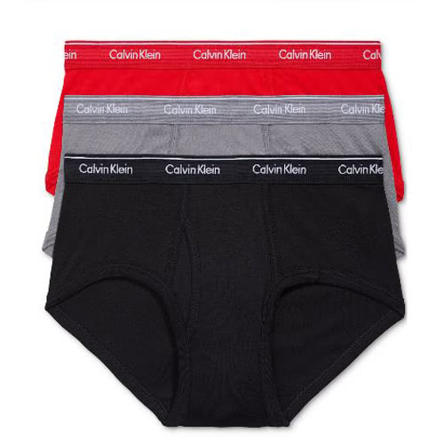 Calvin Klein 凱文克萊 2023男時尚棉黑灰紅色