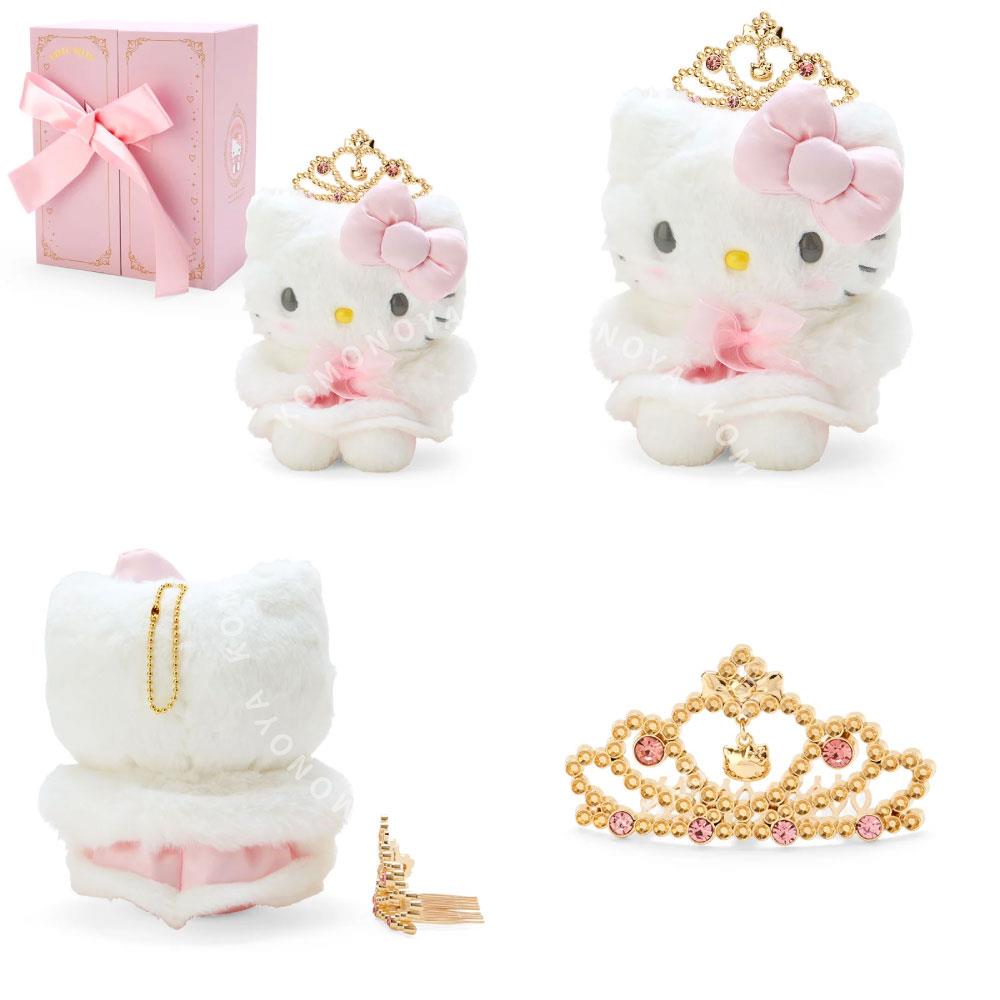 小禮堂 三麗鷗 絨毛玩偶飾品禮盒組 - 聖誕星願 Kitty