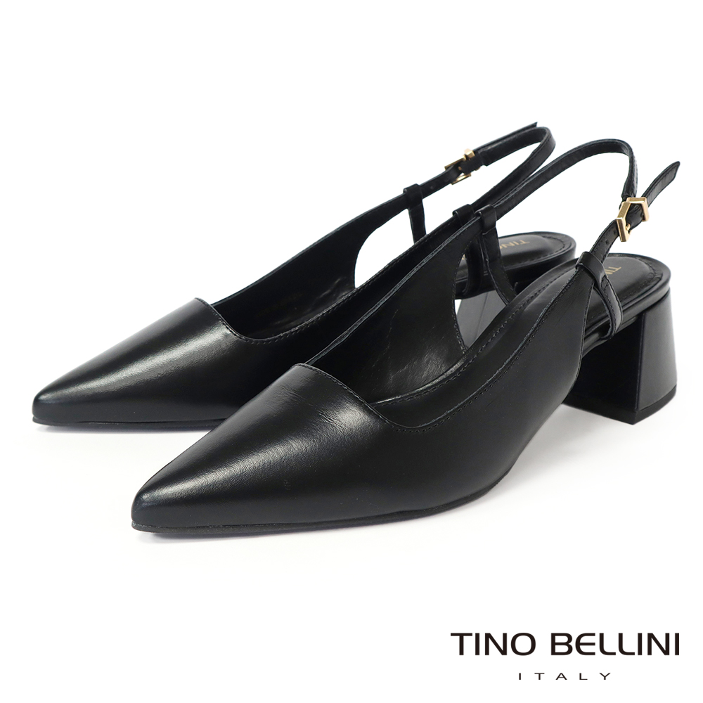 TINO BELLINI 貝里尼 巴西進口前包後拉帶素面低跟