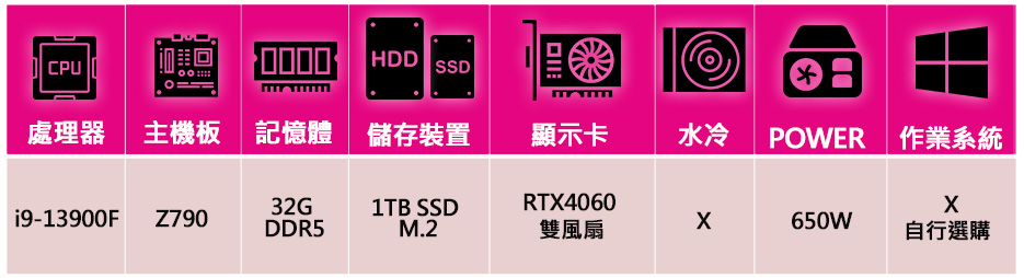 微星平台 i9二四核Geforce RTX4060{無風不起