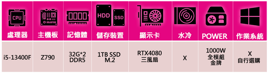 微星平台 i5十核Geforce RTX4080{龍之領域}
