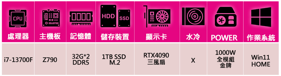 微星平台 i7十六核Geforce RTX4090 WiN1