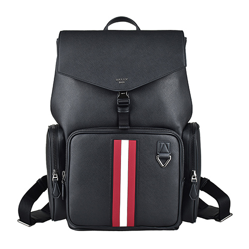 BALLY BALLY Maxi 經典字母LOGO紅白紅條紋