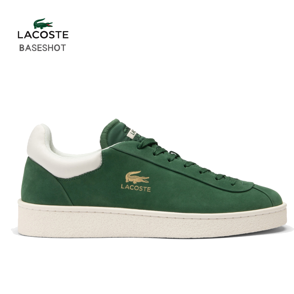 LACOSTE 休閒鞋 BASESHOT 男鞋 綠金 厚底(