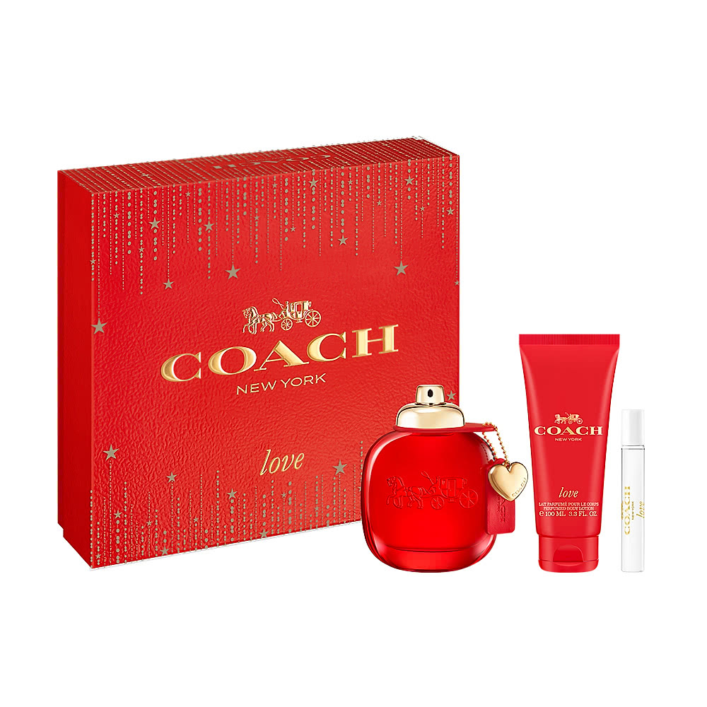 COACH Coach Love 時尚戀紅女性淡香精禮盒(專