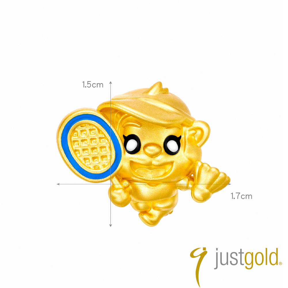 Just Gold 鎮金店 躍動生肖 黃金串珠(猴-羽毛球)