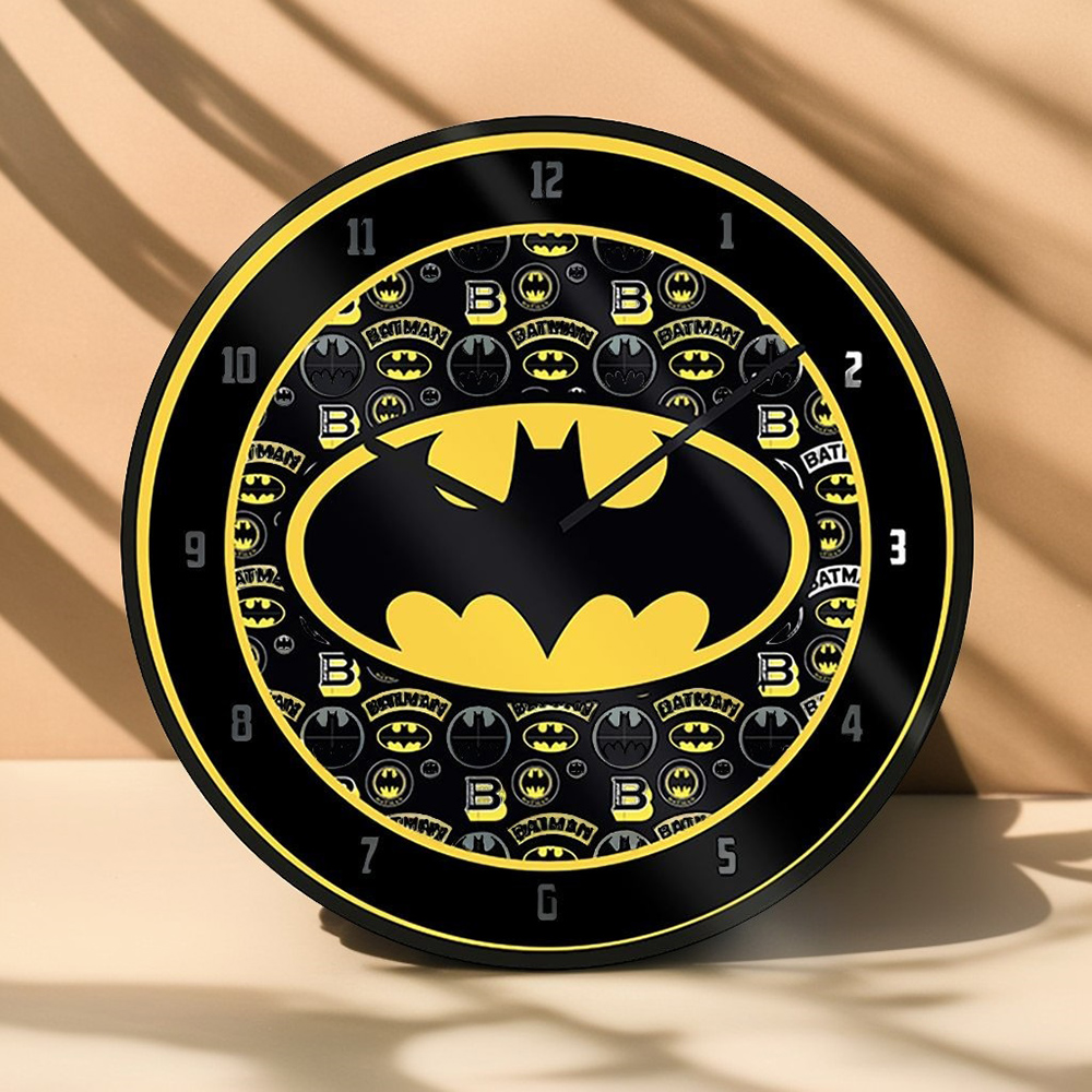 DC蝙蝠俠 蝙蝠俠 Batman LOGO 經典款蝙蝠俠時鐘