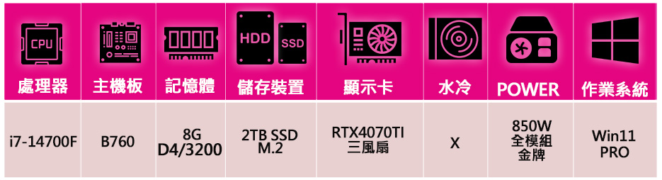 微星平台 i7二十核Geforce RTX4070TI Wi