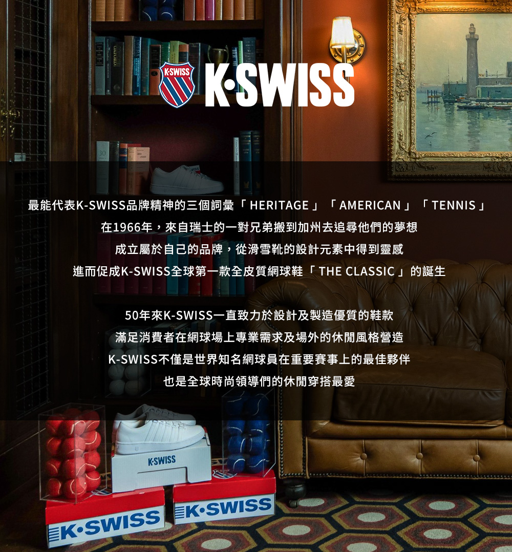 進而促成KSWISS全球第一款全皮質網球鞋THE CLASSIC的誕生