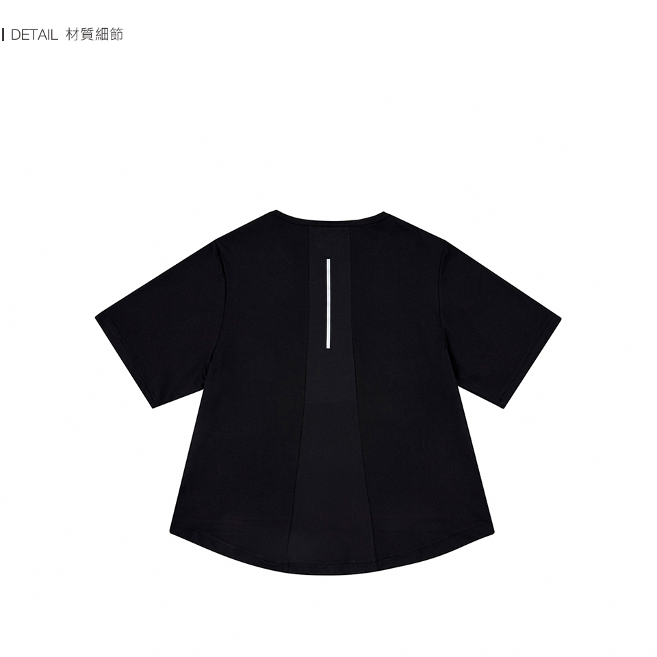 FILA官方直營 女短袖圓領T恤-黑色(5TEY-1821-