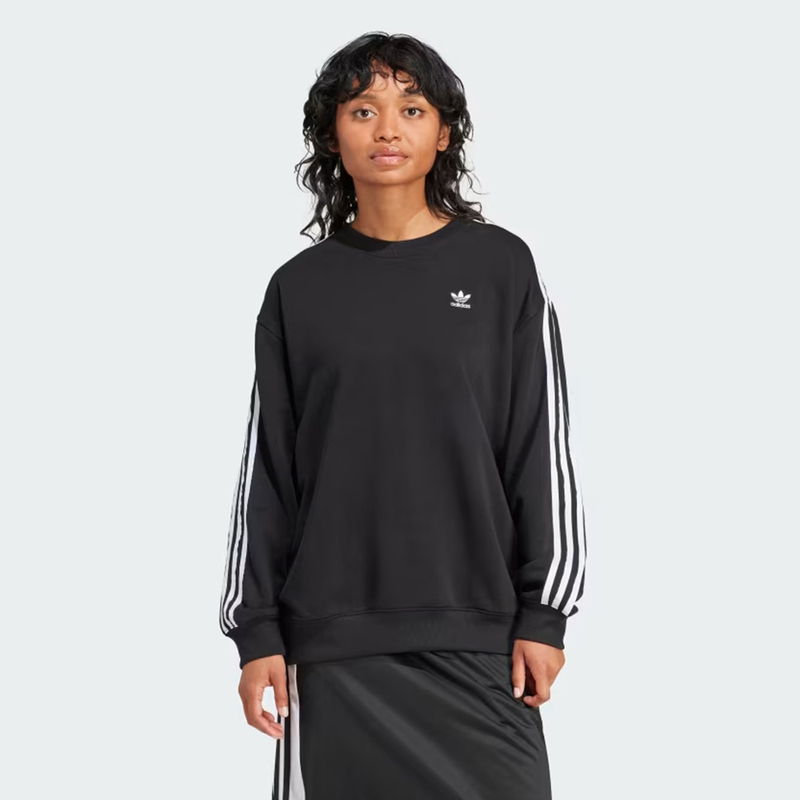 adidas 愛迪達 3 S Crew OS 女 長袖 上衣