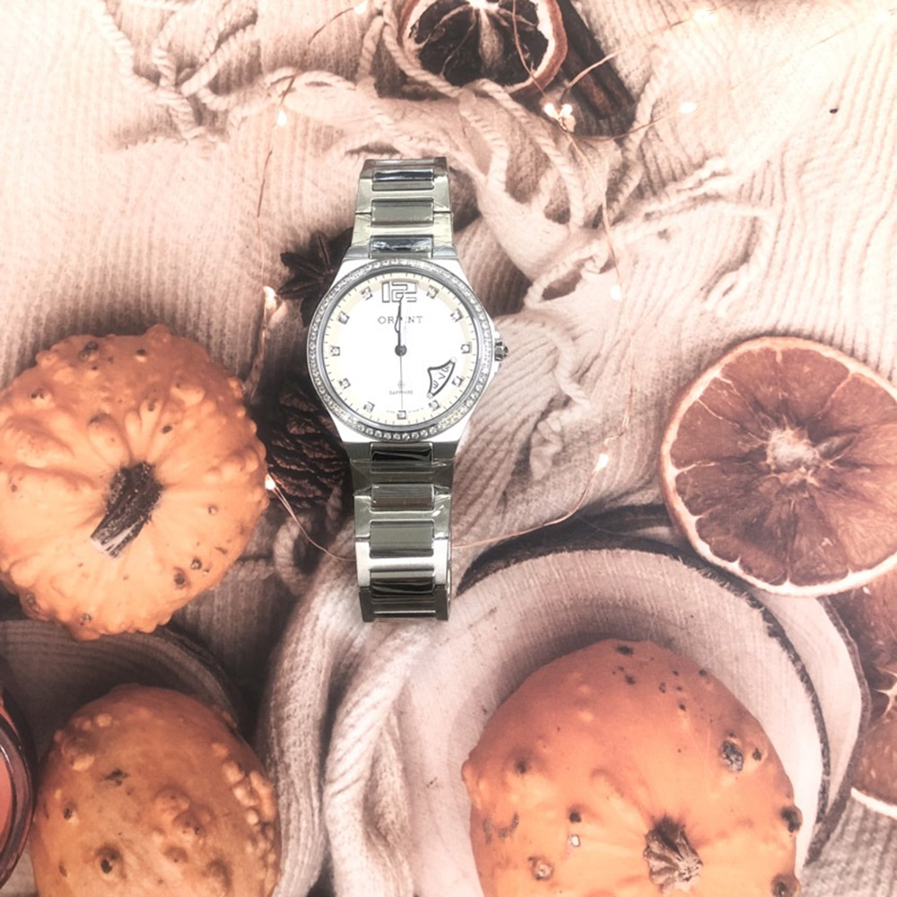 ORIENT 東方錶 官方授權T2 白鑽面時尚 石英男腕錶-