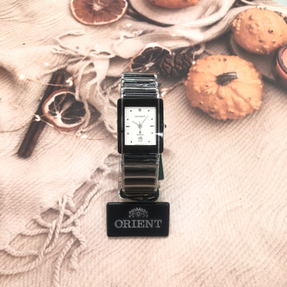 ORIENT 東方錶 官方授權T2 陶瓷白面 石英女腕錶-錶