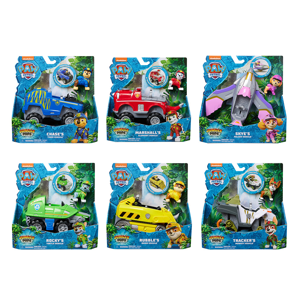 paw patrol 汪汪隊立大功 叢林主題車輛6入組(汪汪