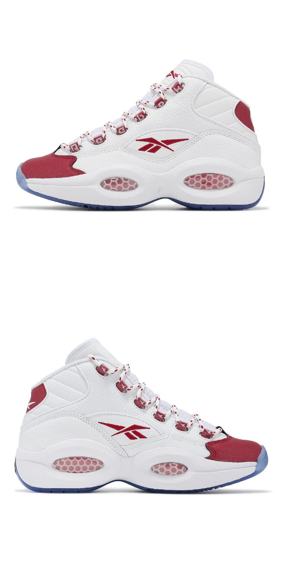 REEBOK 籃球鞋 Question Mid 男鞋 白 紅