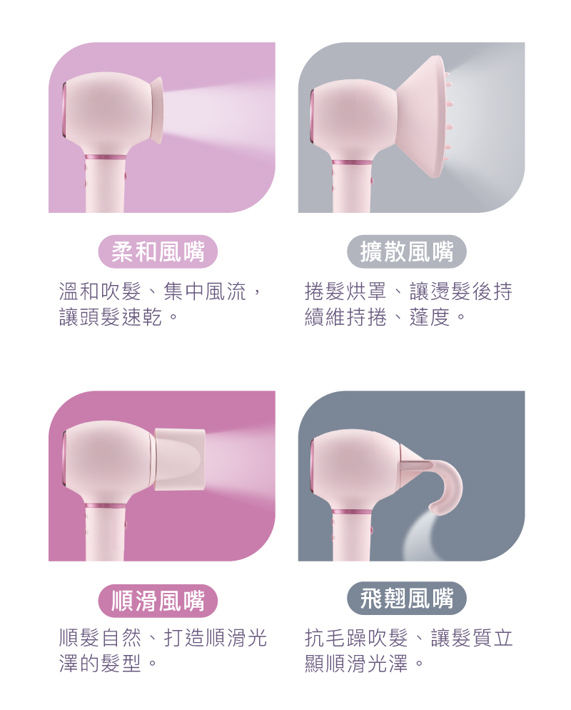 溫和吹髮、集中風流,