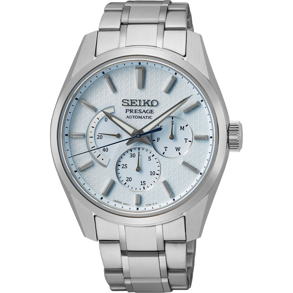 SEIKO 精工 Presage 新銳多針機械錶-月白色 新