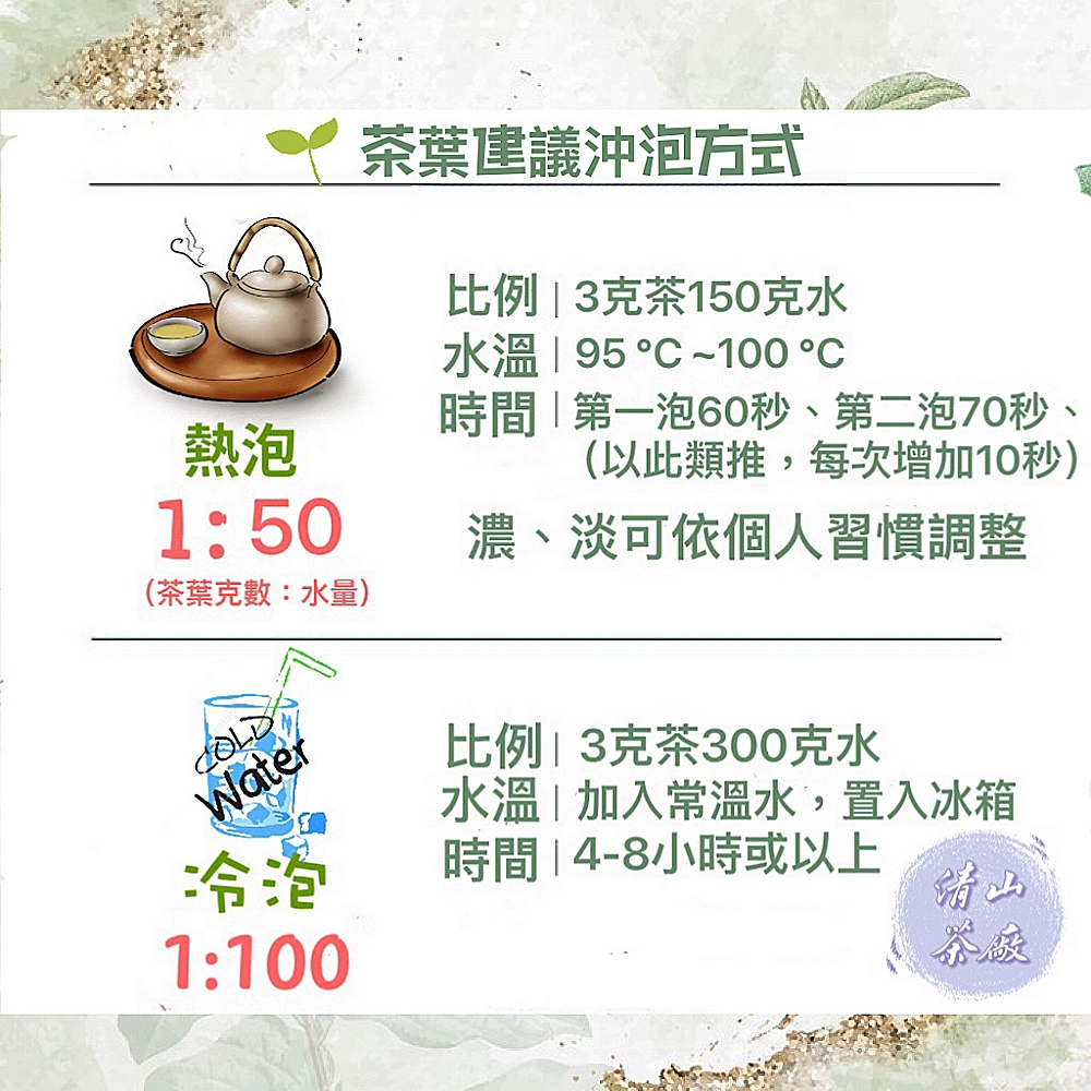 清山茶廠 高冷茶手採梨山翠峰烏龍高山茶葉禮盒(150g*2罐