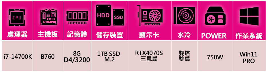 微星平台 i7二十核 RTX4070 SUPER 3X Wi