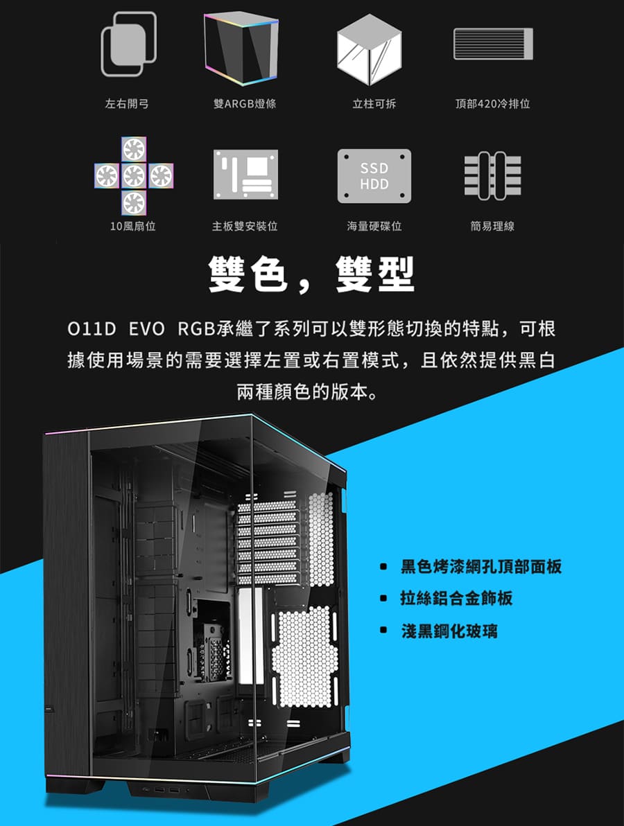 Olld EVO RGB承繼了系列可以雙形態切換的特點,可根