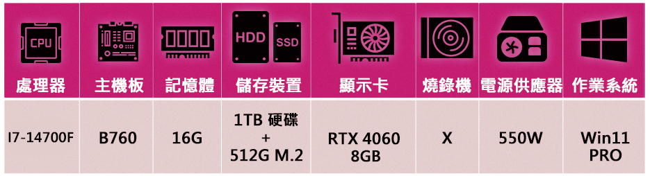 華碩平台 i7廿核GeForce RTX4060 Win11