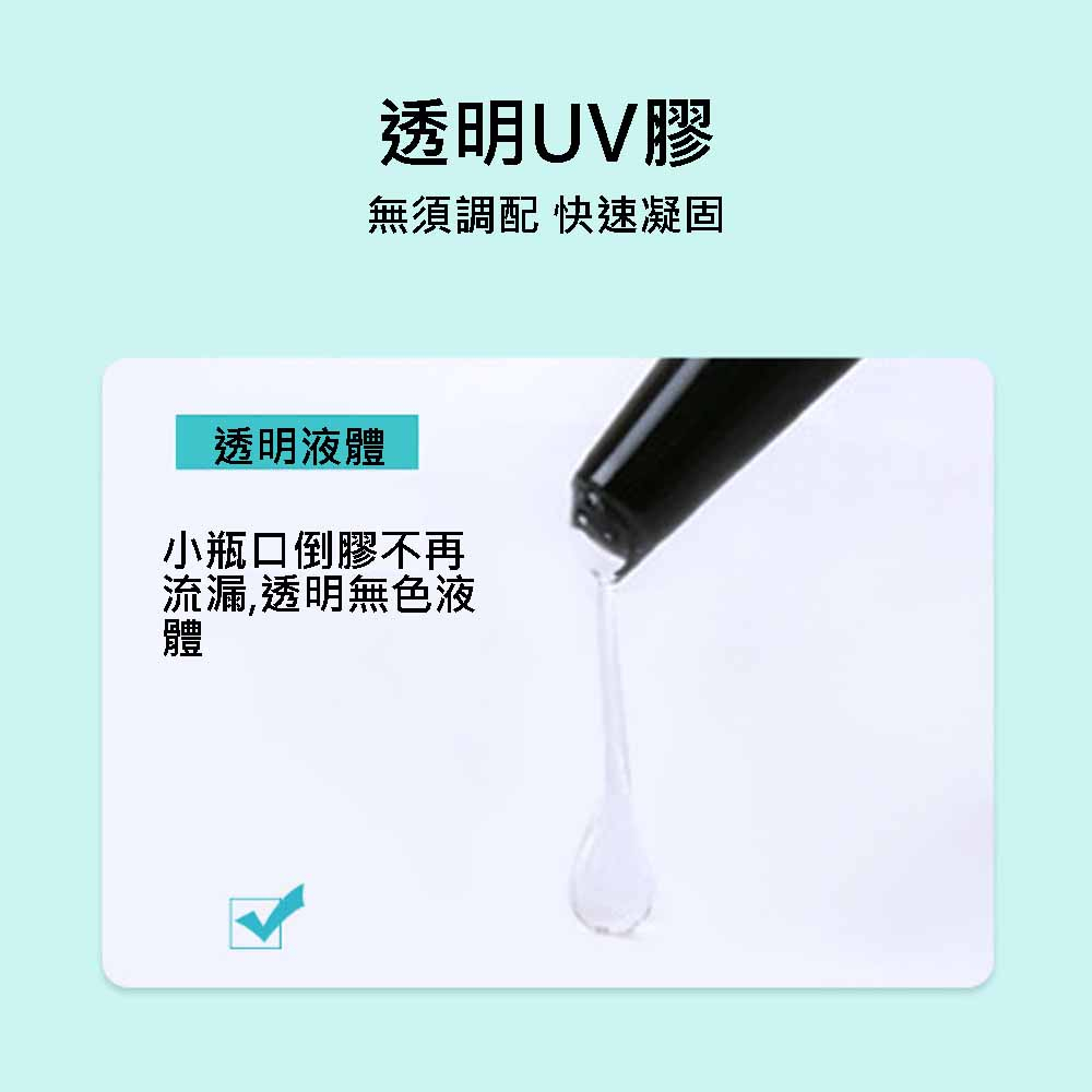 威富登 台灣現貨 UV膠 100g UV膠水 水晶滴膠 固化