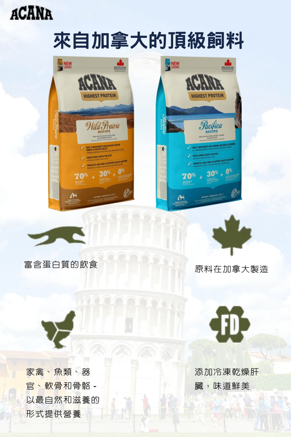 ACANA 農場饗宴 無穀配方 6kg 放養雞肉/火雞肉(全