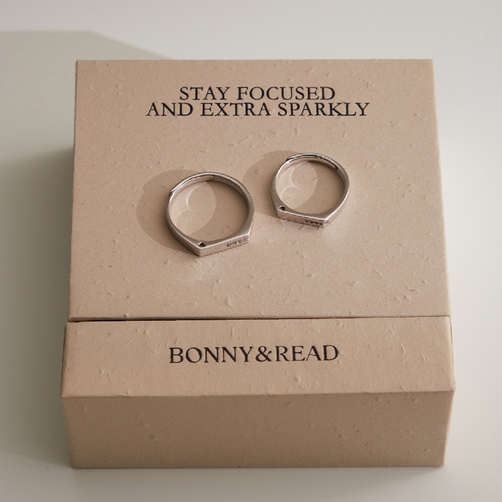 BONNY & READ [純銀] 共譜的樂章情侶戒指組(純