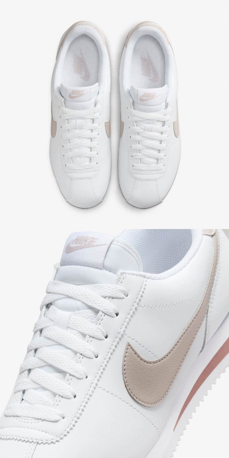 NIKE 耐吉 休閒鞋 Wmns Cortez 女鞋 白 奶