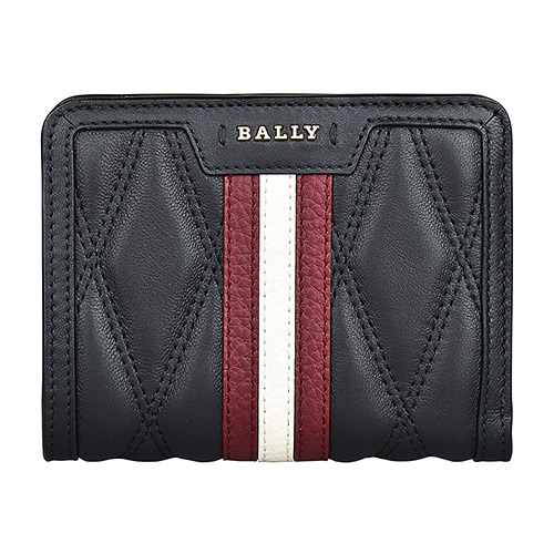 BALLY BALLY DAKI金字LOGO絎縫設計菱格紋羊