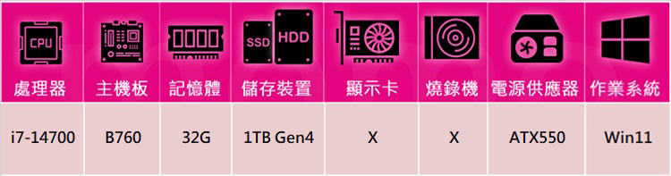 技嘉平台 i7廿核 Win11{振威少校W}文書機(i7-1