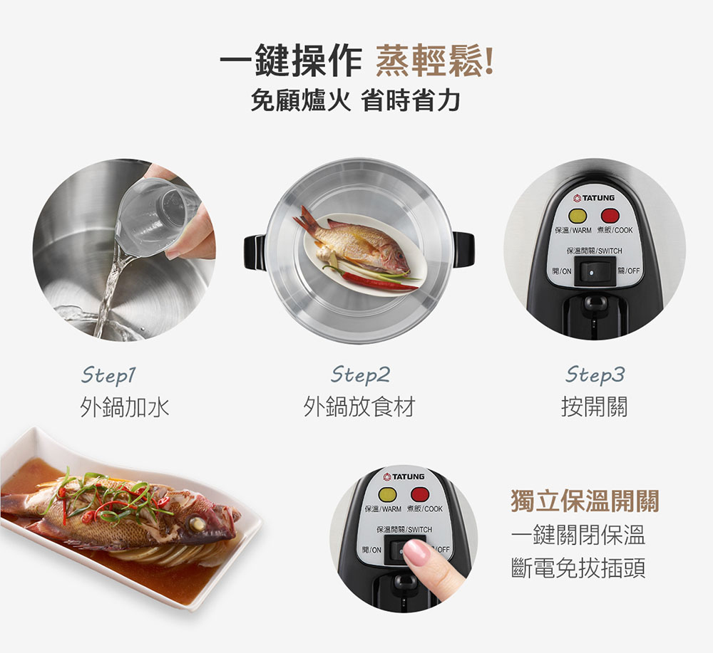 TATUNG 大同】11人份異電壓220V全不鏽鋼電鍋（僅國外適用）(TAC-11T