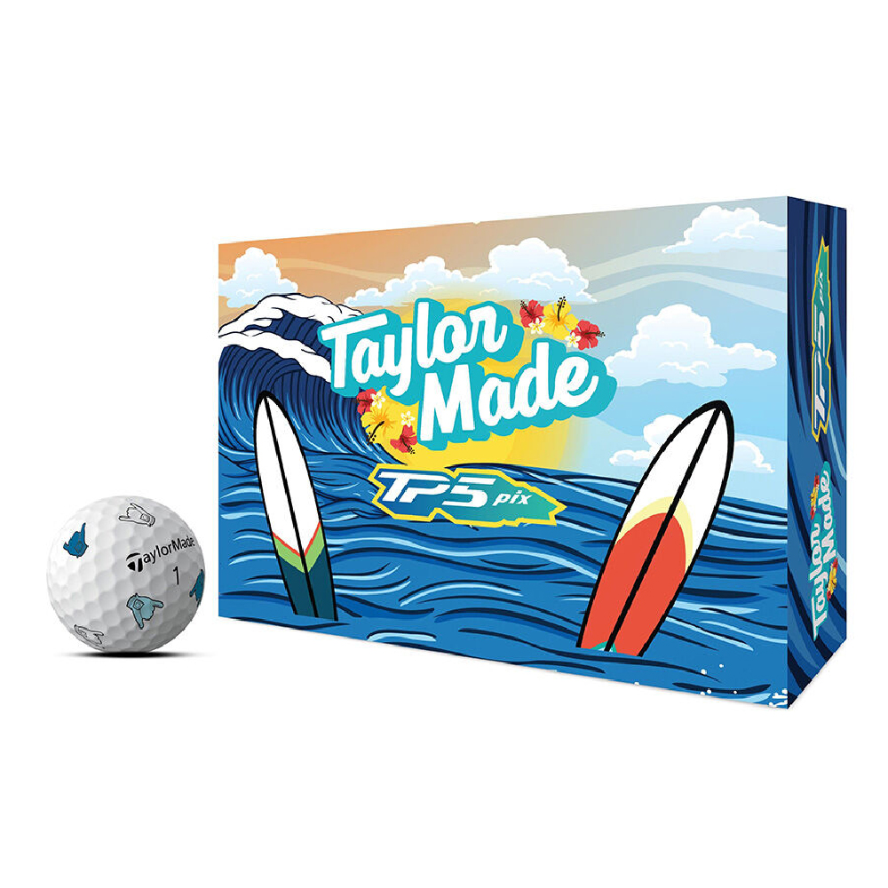 TaylorMade 限量版泰樂梅沙灘衝浪高爾夫球一打(TP