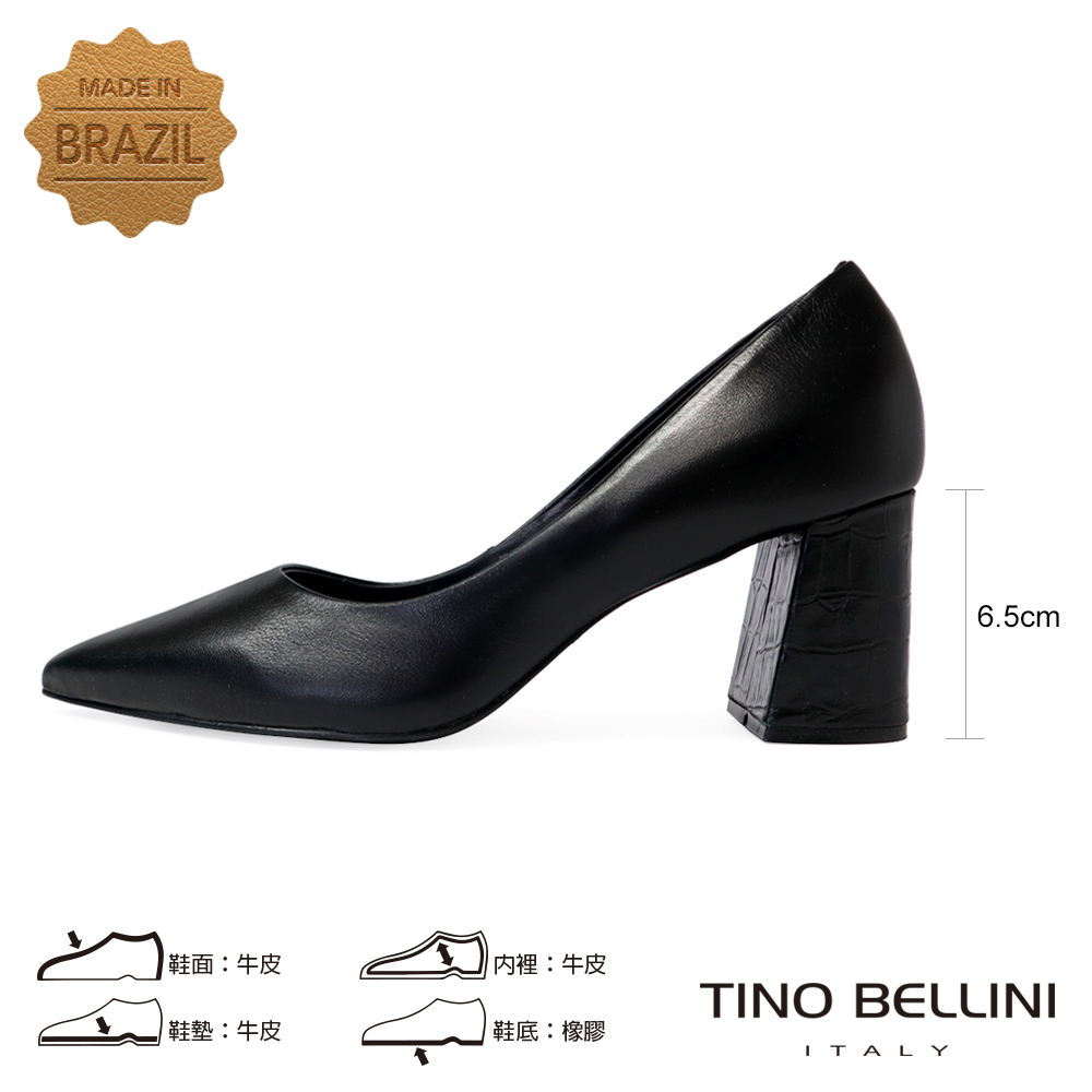 TINO BELLINI 貝里尼 巴西進口尖頭素面高跟鞋FW