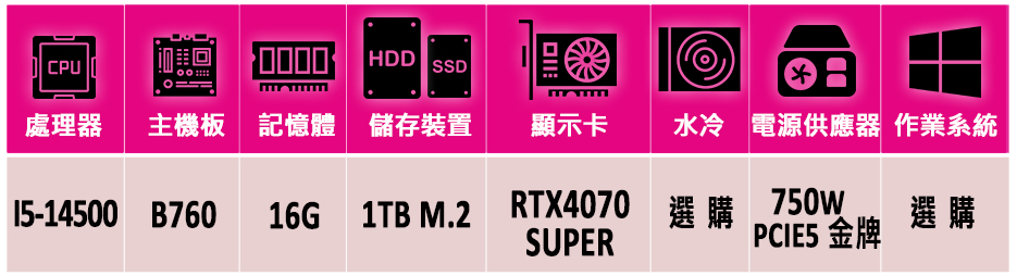 微星平台 i5十四核GeForce RTX 4070 SUP