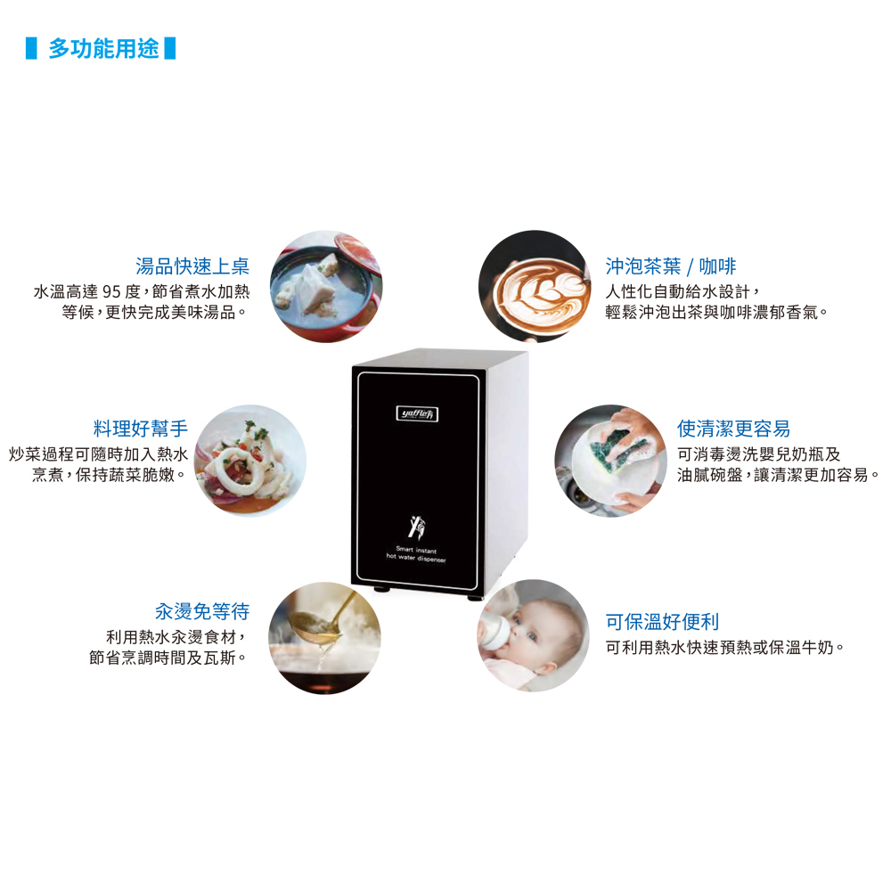可利用熱水快速預熱或保溫牛奶。