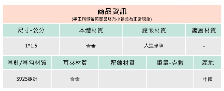 手工測量若與實品略有小誤差為正常現象