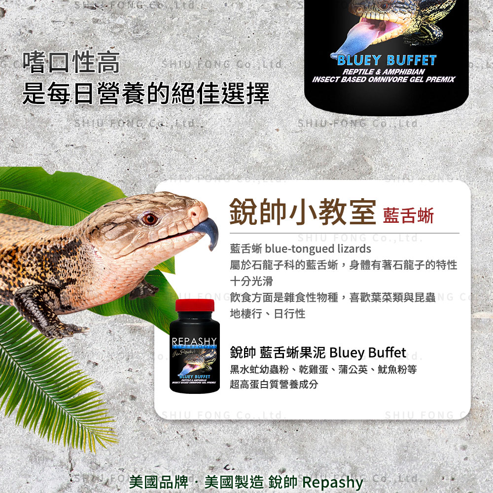 Repashy 銳帥 藍舌蜥果泥(守宮蜥蜴 兩棲爬蟲主食果泥