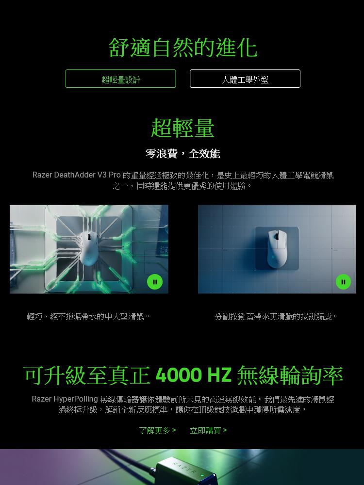 Razer 雷蛇 DeathAdder 煉獄奎蛇 V3 PR