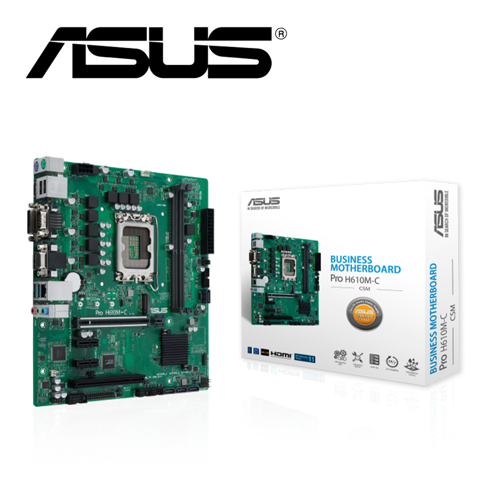 ASUS 華碩 PRO H610M-C-CSM 主機板+微星