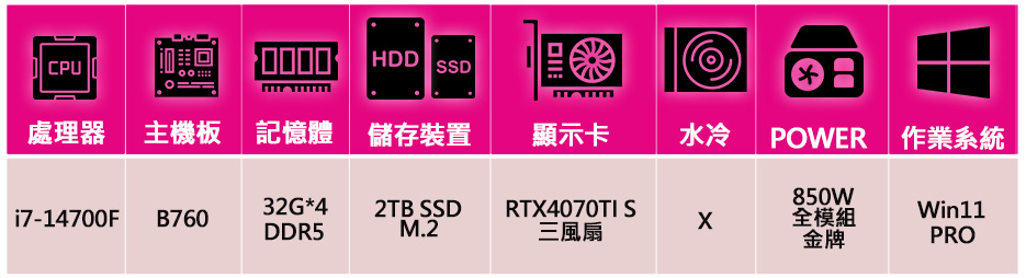 微星平台 i7二十核 RTX4070TI SUPER 3X 