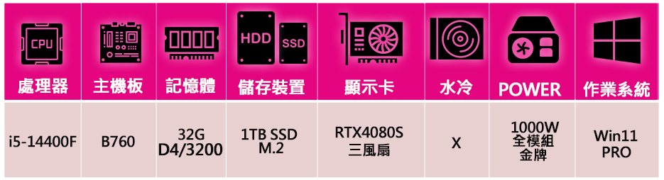 微星平台 i5十核 RTX4080 SUPER WiN11P