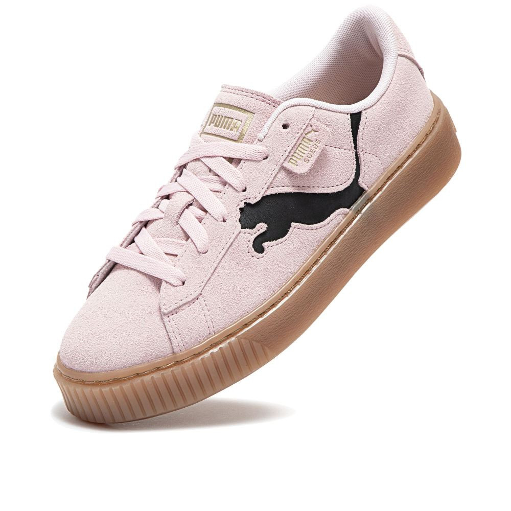 PUMA 休閒鞋 女鞋 運動鞋 麂皮 Suede Platf