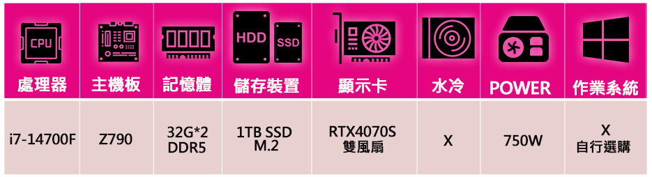 華碩平台 i7二十核 RTX4070 SUPER{紅塵滄桑情