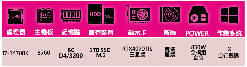 華碩平台 i7二十核 RTX4070TI SUPER{學業進