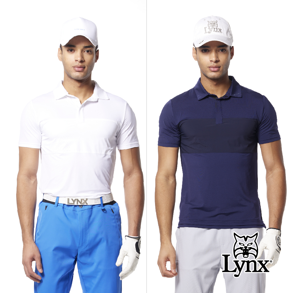 Lynx Golf 首爾高桿風格！男款合身版彈性舒適素面山貓